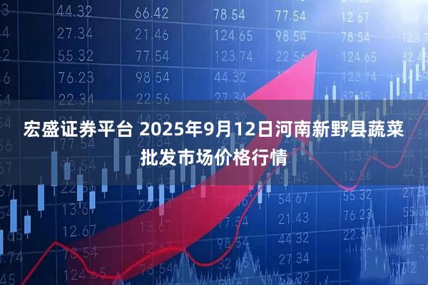 宏盛证券平台 2025年9月12日河南新野县蔬菜批发市场价格行情
